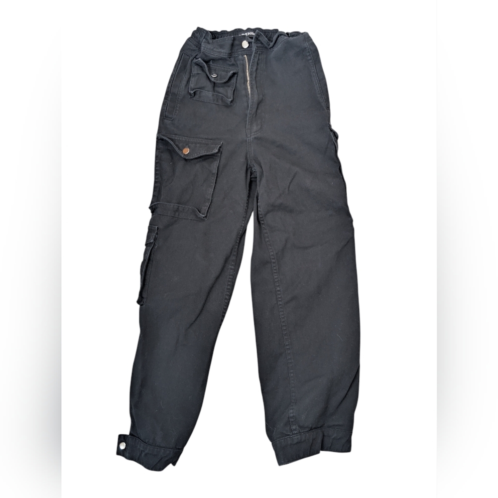 EB Denim Charcoal Cargo Pants - Picture 3 of 7